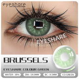 2Pcs Colored Contact Lenses for Eyes Natural Blue Eyes Lenses Gray Pupils High Quality Green Contacts Yearly Disposable