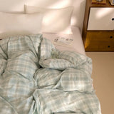 New All-cotton Class A Striped Washed Cotton Quilt Cover Skin-friendly and Comfortable Bedding Covers 160X210 220X240