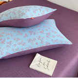 2 PCS Full Cotton Pillowcase Adult Kids Large Size 4 Layers Muslin Cotton Pillowcase Bedding Pillow Case with Zipper