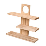 Wooden Desktop Organizer Shelf Storage Rack Stylish Display Stand for Office Home Tea Room Accessories Storage