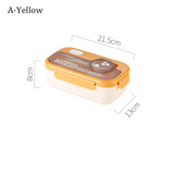 Kids Lunch Box for School, Larger Capacity Bento Box with Tableware, Plastic Snack Box, Microwavable Food Container