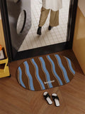 American Style Retro Bathroom Mat Home Use Toilet Entrance Water Absorption Quick Dry Anti Slip Anti Fall Foot Pad Diatom Mud...