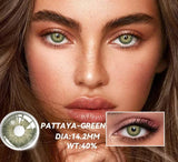 PATTAYA Myopia Contact Lens 0~-8.0 Degrees 1 Pair Contact Lenses for Color Eyes Prescription Lenses Diopter Contact Lenses