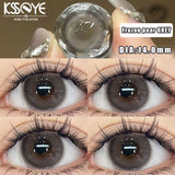 2Pcs Korea Colored Contact Lenses Diameter 14.5mm Prescription Myopia Degree-0.00to-8.00Makeup Soft Lens Eye Beauty Pupil