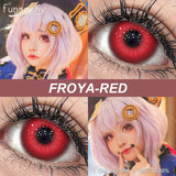 2pcs Hot Cosplay Contact Lenses for Eyes Black Eye Lenses Red Lens Eye Makeup for Halloween Anime Cosplay Crazy Lenses
