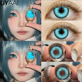 Cosplay Contact Lenses Cosmetics Blue Lens Eye Color Lenses Sharingan Halloween Makeup Red Lenses White Lenses Yellow Lens