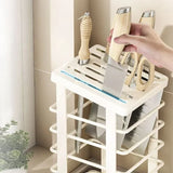 Stainless Steel Knife Holder Space Saving Knife Rack with Slots Storage Rack Multi-Function Knife Holder Storage Rack Dish Rack