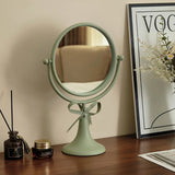 360° Rotation Ironwork Cosmetic Mirrors Retro Desktop Single-sided Makeup Mirror Princess Mirrors Household Bedroom Vanity Decor