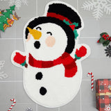 Christmas Tree Home Rugs Bedroom Rug Carpet Floor Mat Entrance Door Bedroom Bath Toilet Anti Slip Mats Imitation Cashmere Carpet
