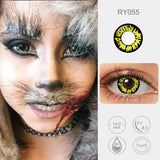 Contact Lenses For Cosplay Contacts Lens Eye Ywllow And Green Contact Lenses Yearly 14.0/14.2mm