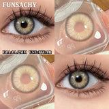1 Pair  Contact Lenses for Eyes Color Eye Contacts Brown Gray Lens Beautiful Pupils for Makeup Yearly Use