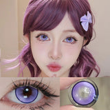 1pair Colored Contact Lenses Anime Halloween Cosplay Softlens 14.5mm 6months