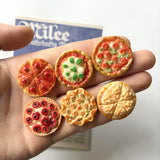 Pizza food, refrigerator decorations, kitchen furniture decorations, magnetic plates