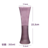 Purple Glass Wine Glass Minimalist Wine Glass Goblet Champagne Flute Vase & Tumbler Modern Home Bar Decor for Wine & Cocktail