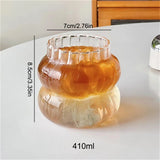 Creative Ins Glass Cup Heat-resistant Tumbler Transparent Tea Juice Milk Coffee Mug Home Water Glasses Cocktail Beer Glasses