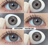 1 Pair Colorful Eyes Blue Lenses Korean Natural Lenses Color Contact Lenses Eyes Gray Soft Beautiful Pupil Annual Use