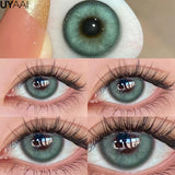 Diopter y2k Lenses Color Contact Lenses for Eyes with Degree Korean Fashion Lenses Blue Eye Lens Brown Natural  Eyepieces