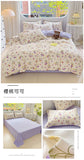 100% Cotton Bedding Set Soft Skin-friendly Four Piece Set Single Couple Flower Printed Comforter Duvet Cover Set for Adults Kids