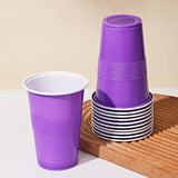 50Pieces Colorful Plastic Party Cups for Drinks, Soda Punch Barbecue Cola or Water Disposable Cup of Birthday Wedding Party