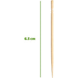 Bamboo Wooden Toothpicks Round Single Point 1500 Count Natural