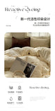 Solid Color Bedding Set Soft Duvet Cover Set With Sheet Bedroom Decor Skin Friendly Single Double Four Piece Set Home Textiles