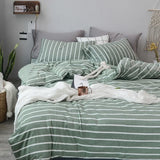 1pcs Duvet Cover Nordic sling 100 Cotton Stripes 150x200 King Size housse de couette Skin friendly Quilt Cover Bed Linen
