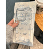 Blue Bowknot Phone Case For iPhone 15 14 13 16 12 Pro Max Soft Clear Bowknot Case Shockproof Protective Cover funda coque