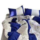 Home Bedding Set Retro Stripe Dot Pattern Duvet Cover Brushed Microfiber Pillowcase Flat Sheet Bedlinens For Winter Autumn Queen
