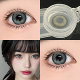 1 Pair/2pcs Lenses Blue Series Beauty Contact Lenses for Eyes Comestics Natural Pupil Eye Color Lens Myopia Brown Lenses