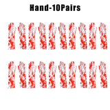 Gory Blood Splatter Gloves Ultra-Realistic Halloween Prop for Terrifying Bloody Hands Effect Perfect for Haunted House Actors