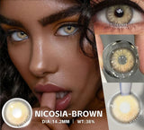 1pair Natural Color Contact Lenses for Eyes Fashion Blue Lenses Gray Pupils Brown Lenses Yearly Cosmetic Green Contacts