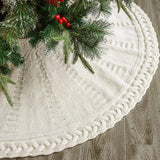 New Product Christmas Tree Skirt Knitted Tree Skirt Apron Christmas Tree Decorations Christmas Gifts Home Decorations