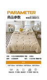 Embroidery Quilt Fluffy Soft Comfort Washed Cotton Embroidery Thin Quilt Machine Washable Blanket Dormitory Single Summer Quilt