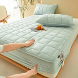 Thick Cotton Bed Sheets Double Side Available Velvet Bedsheet Elastic Fitted Sheet Home Bed Linen & Mattress Cover protector