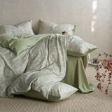 20% Linen and Cotton Bedding Sets Print Duvet Cover Sheet Pillowcase 4pcs Breathable Underwear Bed Linens
