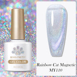 Gold Reflective Moonlight Gel Nail Polish Cat Magnetic Aurora Spar Glitter Semi-Permanant Varnish Nail Art Magnetic