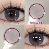 1 Pair Myopia Fashion Lens Prescription Colored Contact Lenses Beauty Pupils Purple Eye Lenses Blue Eye Color Lenses