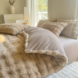 1PC Class A Bubble Rabbit Plush Fleece Duvet Cover  Extra Soft Cozy Thicken Warm Autumn Winter Skin-friendly AB Quilt Cover