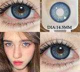 1Pair Natural Colored Contact Lenses 1Pair Beauty pupillents Yearly Grey Pupils Brown Contacts New Cosmetic