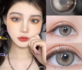 1 Pair High Quality Color Contact Lenses with Diopter Myopia Eyes graduated color Beauty Pupil Makeup Yearly
