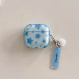 Retro Blue Star Matte Headphone Case For AirPods Pro 2 3 Wireless Charge Box Shockproof Earphone Protector For Airpods 1 2 3 4