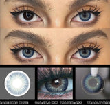 1 Pair Colored Contact Lenses for Eyes Lenses High Quality Natural Eye Lenses Fashion Lenses Blue Eye Lenses