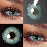 Colored Contact Lenses Lalens Impact Green Cosplay Cartoon Yellow Sin Color Contacts Eye Lens Eyes Half Year 2Pcs
