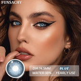 1 Pair Color Contact Eye Color Lenses Makeup Natural Black Lens Cosmetic Brown Eyes Lenses Woman Makeup Beauty Softlens