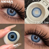 1 Pair Colored Contact Lenses Natural Brown Pupils Eyes Contact lenses Green Soft Contacts 14.50mm Yearly