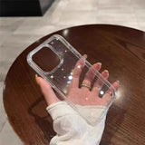 Luxury Bling Glitter Transparent Phone Case For iPhone 17 Air 16 Pro Max 15 14 13 12 11 XS XR 7 8 Plus 16e Shockproof Soft Cover