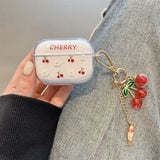 Transparet Cherry Smile Silicone Case For AirPods 4 Earphone Cover for Apple Airpod Pro 1 2 3 4th Gen Protective Case Hook