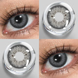 1 Pair Fashion Color Contact Lenses for Eyes Blue Pupils with Diopters Myopia Natural Korean Lenses Yearly Makeup Lens