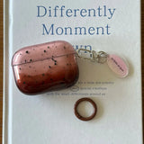 Pink Brown Gradient Transparent Splashing Ink Design Soft Cover Case for Airpods 1/2/3/4 Pro 2nd Fashion Simplicity Style Coque