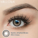 1pair New Colored Contact Lenses Blue Fashion Green Iris Series Lenses Yearly urban Gray  Make Up Yearly
